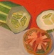 23. ALMA MARY DUNCAN. [Still-life with cucumber & tomato]. 