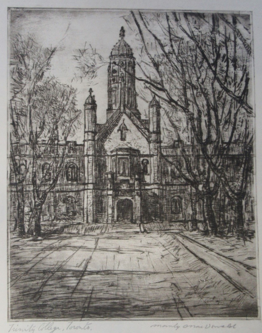 MacDONALD, Manly Edward [1889-1971] (RCA & OSA). Trinity College, Toronto